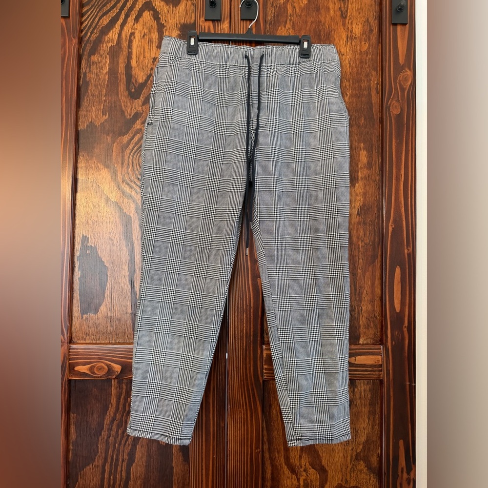Original use houndstooth ankle pants